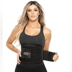Sz38 Ann Chery Latex Fit Waist Shaper Belt w/velcro